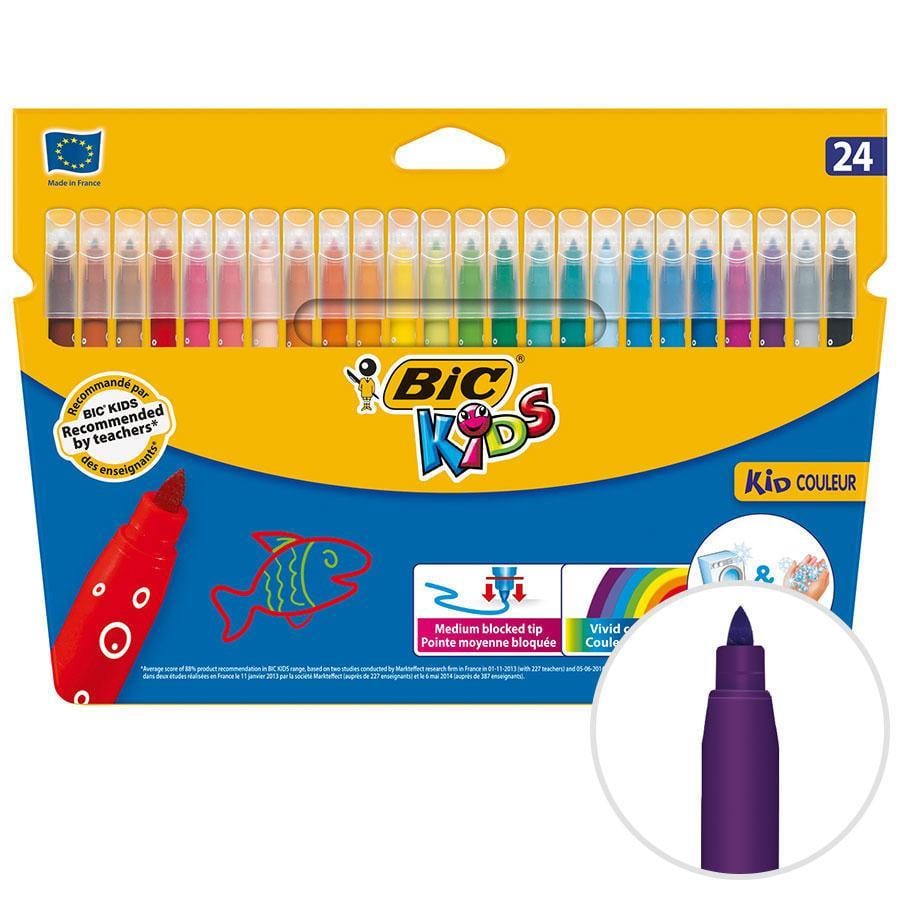 Boya ve Resim Kalemleri Bic Kids Couleur Keçeli Boyama Kalemi 24'lü Paket Satın Al