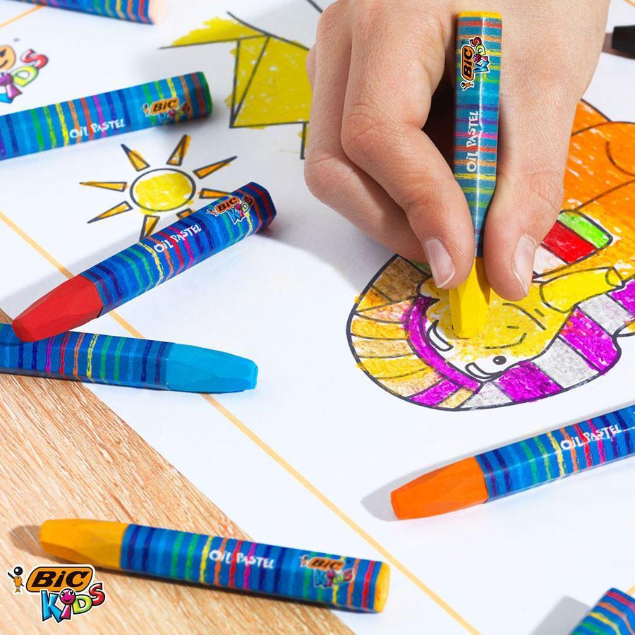Boya ve Resim Kalemleri Bic Kids Yağlı Pastel Boya Kalemi 12'li Paket Satın Al