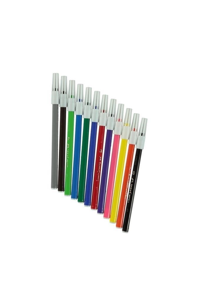 Boya ve Resim Kalemleri Faber Castell Keçeli Boya Kalemi Yıkanabilir 12 Renk Satın Al