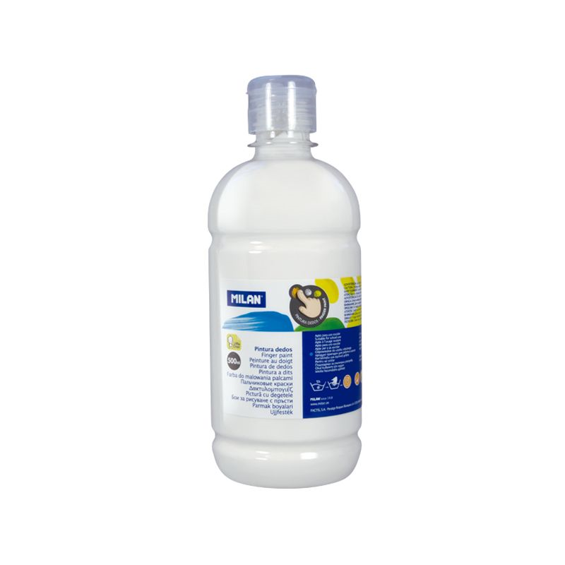 Boya ve Resim Kalemleri MILAN 31610 PARMAK BOYASI BEYAZ ŞİŞE - 500ML Satın Al
