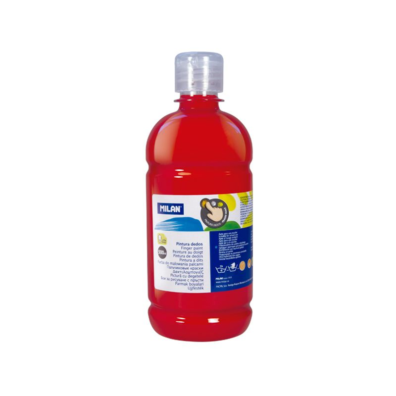 Boya ve Resim Kalemleri MILAN 31630 PARMAK BOYASI KIRMIZI ŞİŞE - 500ML Satın Al