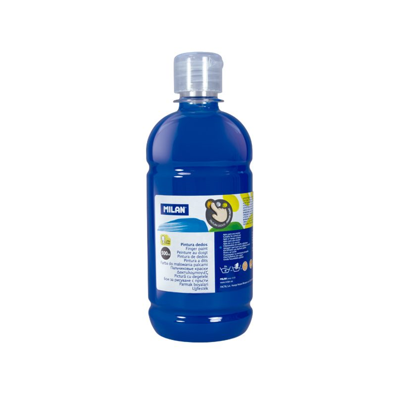 Boya ve Resim Kalemleri MILAN 31652 PARMAK BOYASI MAVİ ŞİŞE - 500ML Satın Al
