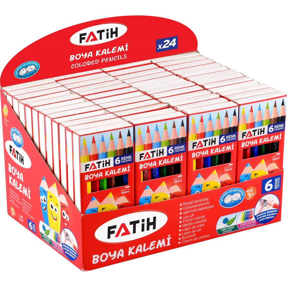 Boyama Ürünleri Fatih Kuru Boya 6 Renk Tam Boy Satın Al