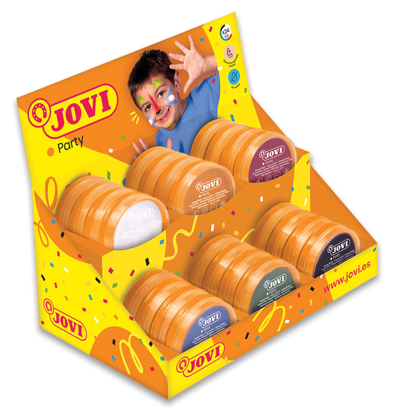 Boyama Ürünleri JOVI 171D KREM YÜZ BOYASI 8ML 4X6RENK - 24'LÜ STAND Satın Al