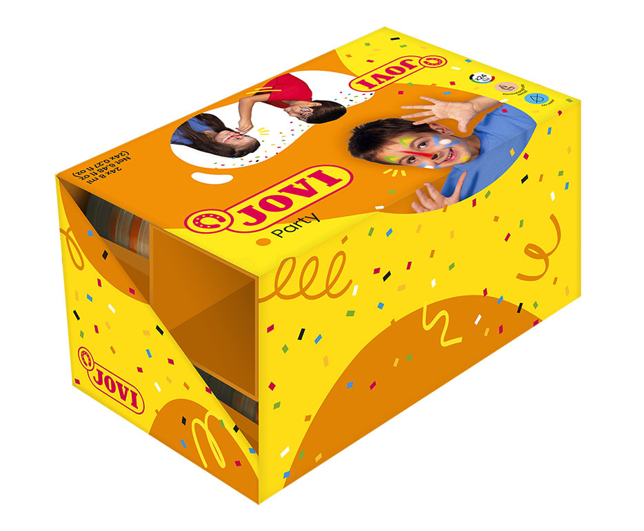 Boyama Ürünleri JOVI 171D KREM YÜZ BOYASI 8ML 4X6RENK - 24'LÜ STAND Satın Al