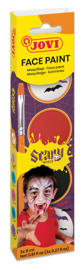 Boyama Ürünleri JOVI 174SC KREM YÜZ BOYASI KORKU DÜNYASI 8ML X 3 RENK Satın Al