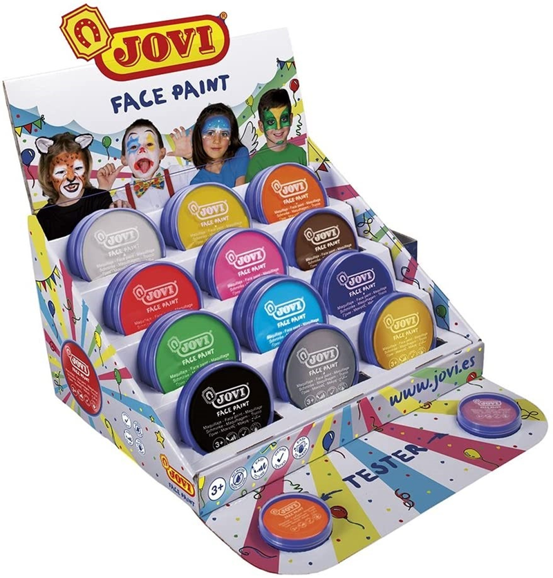 Boyama Ürünleri JOVI 177E KREM YÜZ BOYASI 20ML X 12 RENK - 24'LÜ STAND Satın Al