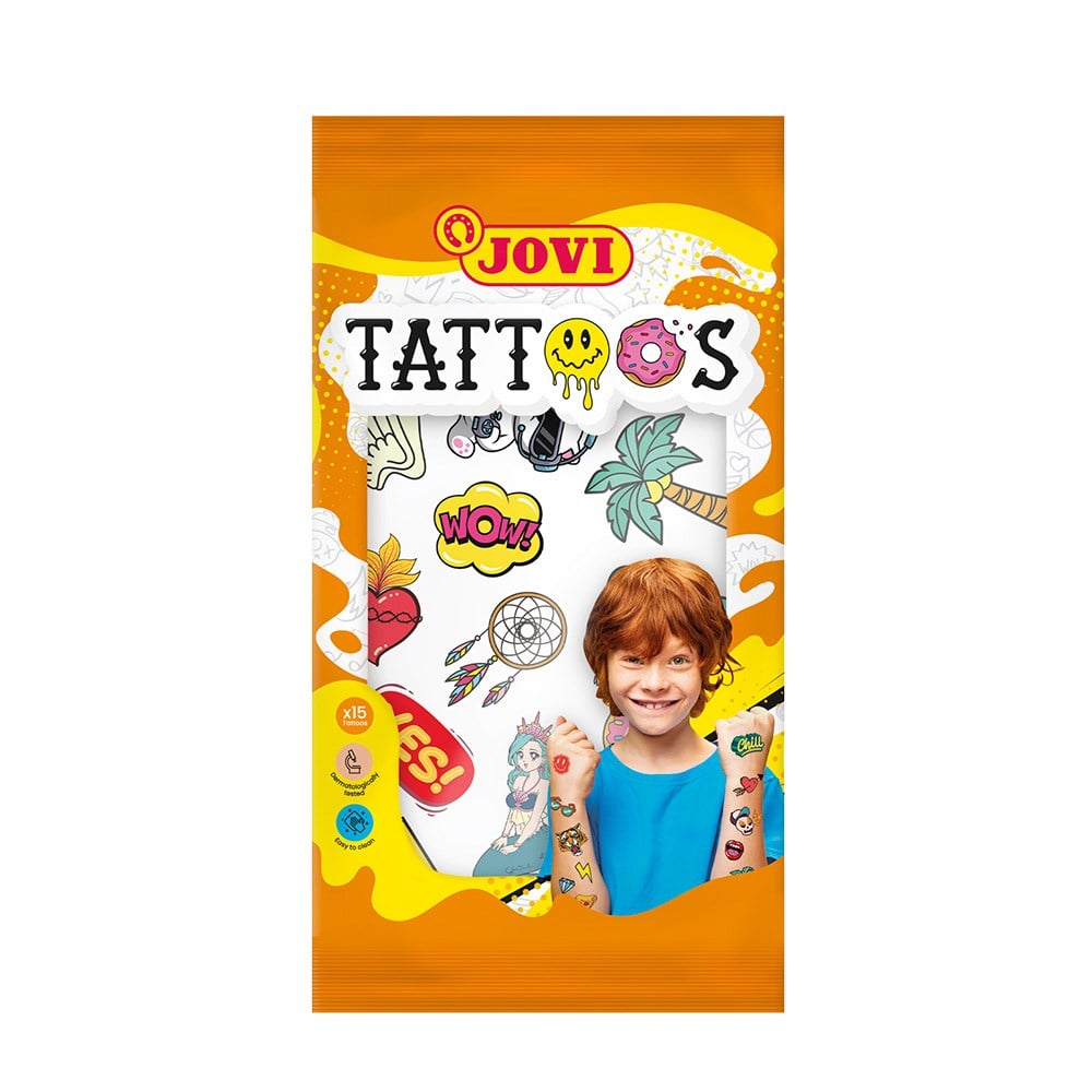 Boyama Ürünleri JOVI 17924TT01 GEÇİCİ STICKER DÖVME - 24'LÜ DİSPLAY Satın Al