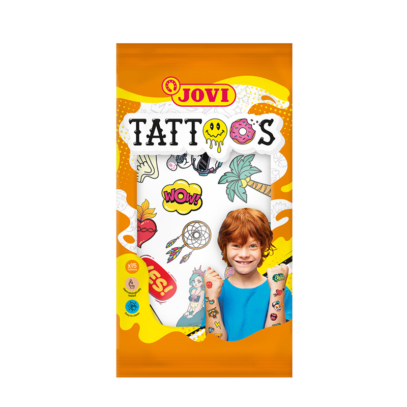 Boyama Ürünleri JOVI 17924TT01 GEÇİCİ STICKER DÖVME - 24'LÜ DİSPLAY Satın Al