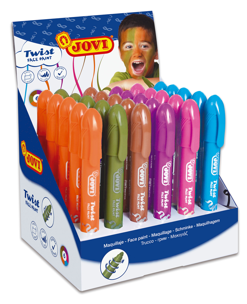Boyama Ürünleri JOVI 192 YÜZ BOYASI STİK KALEM 6 RENK - 30'LU SET Satın Al