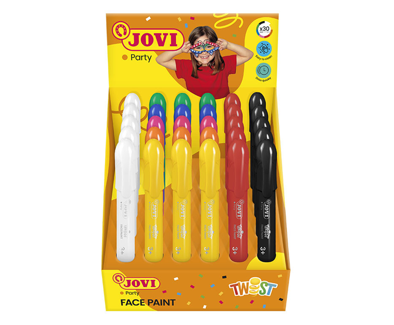 Boyama Ürünleri JOVI 193 YÜZ BOYASI STİK KALEM 6 RENK - 30'LU SET Satın Al