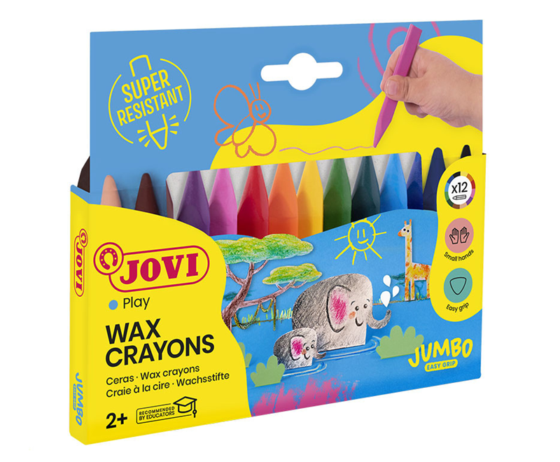Boyama Ürünleri JOVI 973/12 TRIWAX JUMBO MUM BOYA - 12'Lİ Satın Al