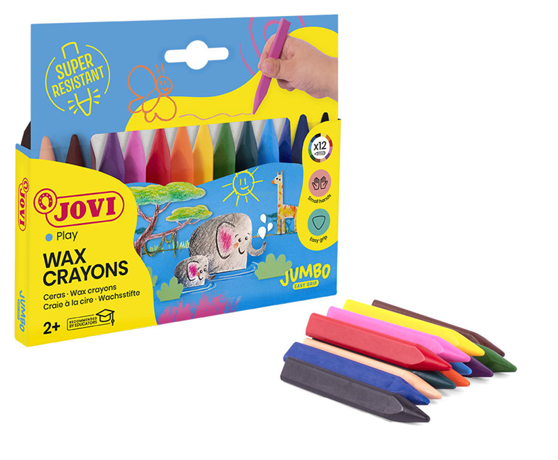 Boyama Ürünleri JOVI 973/12 TRIWAX JUMBO MUM BOYA - 12'Lİ Satın Al