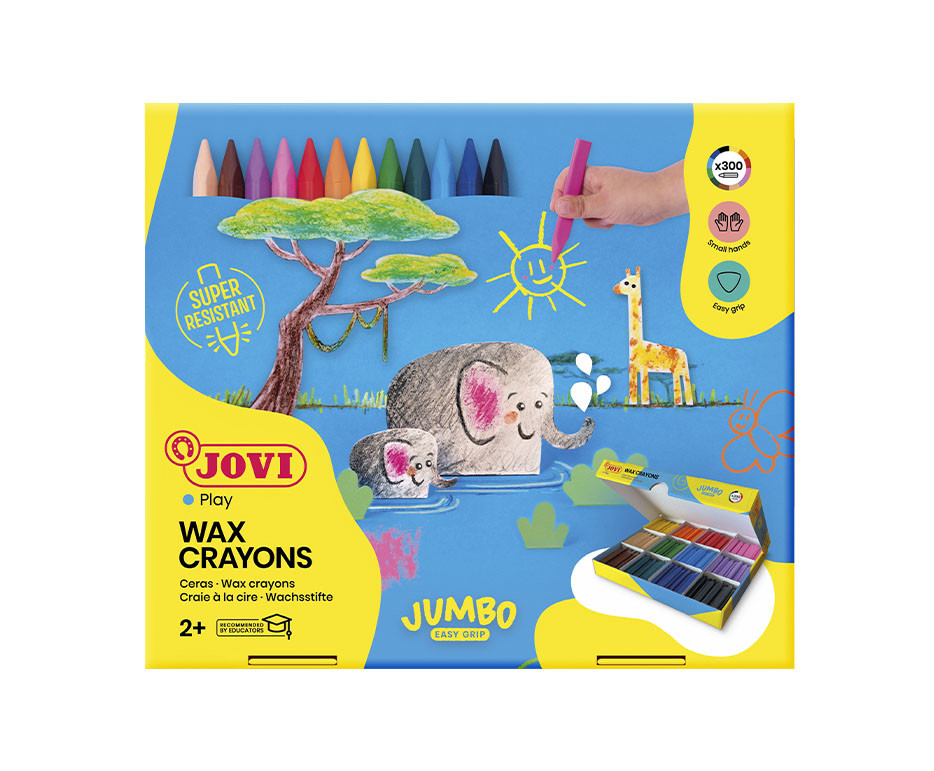 Boyama Ürünleri JOVI 979 TRIWAX JUMBO MUM BOYA 12 X 25 RENK - 300'LÜ Satın Al