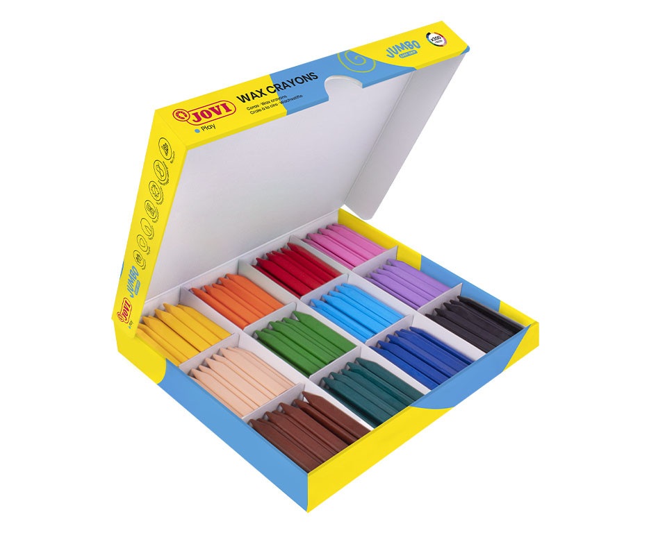 Boyama Ürünleri JOVI 979 TRIWAX JUMBO MUM BOYA 12 X 25 RENK - 300'LÜ Satın Al