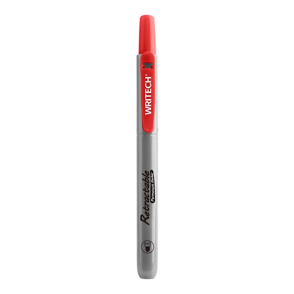 Cam ve Boyama Markörleri WRITECH W-805P BASMALI PERMANENT KALEM KIRMIZI - 12'Lİ KUTU Satın Al