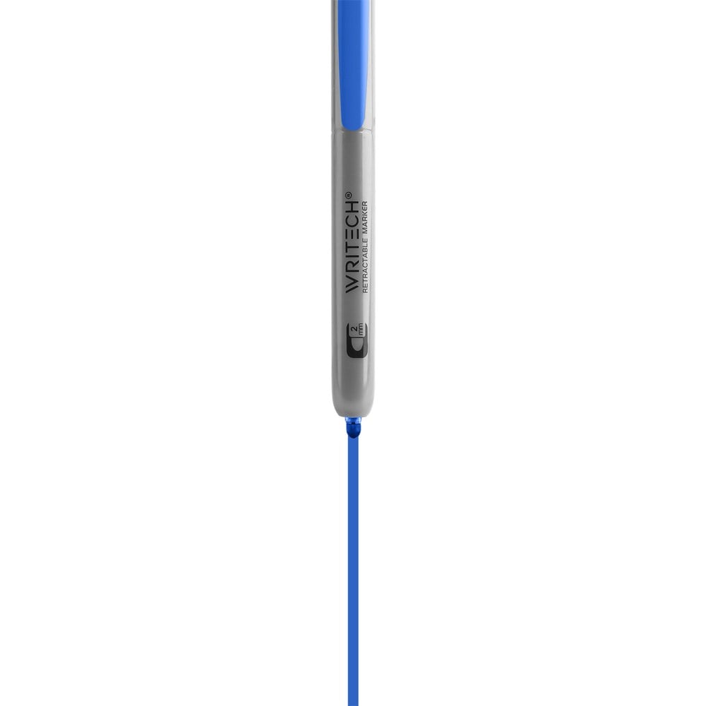 Cam ve Boyama Markörleri WRITECH W-805P BASMALI PERMANENT KALEM MAVİ - 12'Lİ KUTU Satın Al