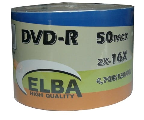 CD-DVD Elba Dvd-R 50Li 4,7Gb-120Min 16X Shrink Satın Al
