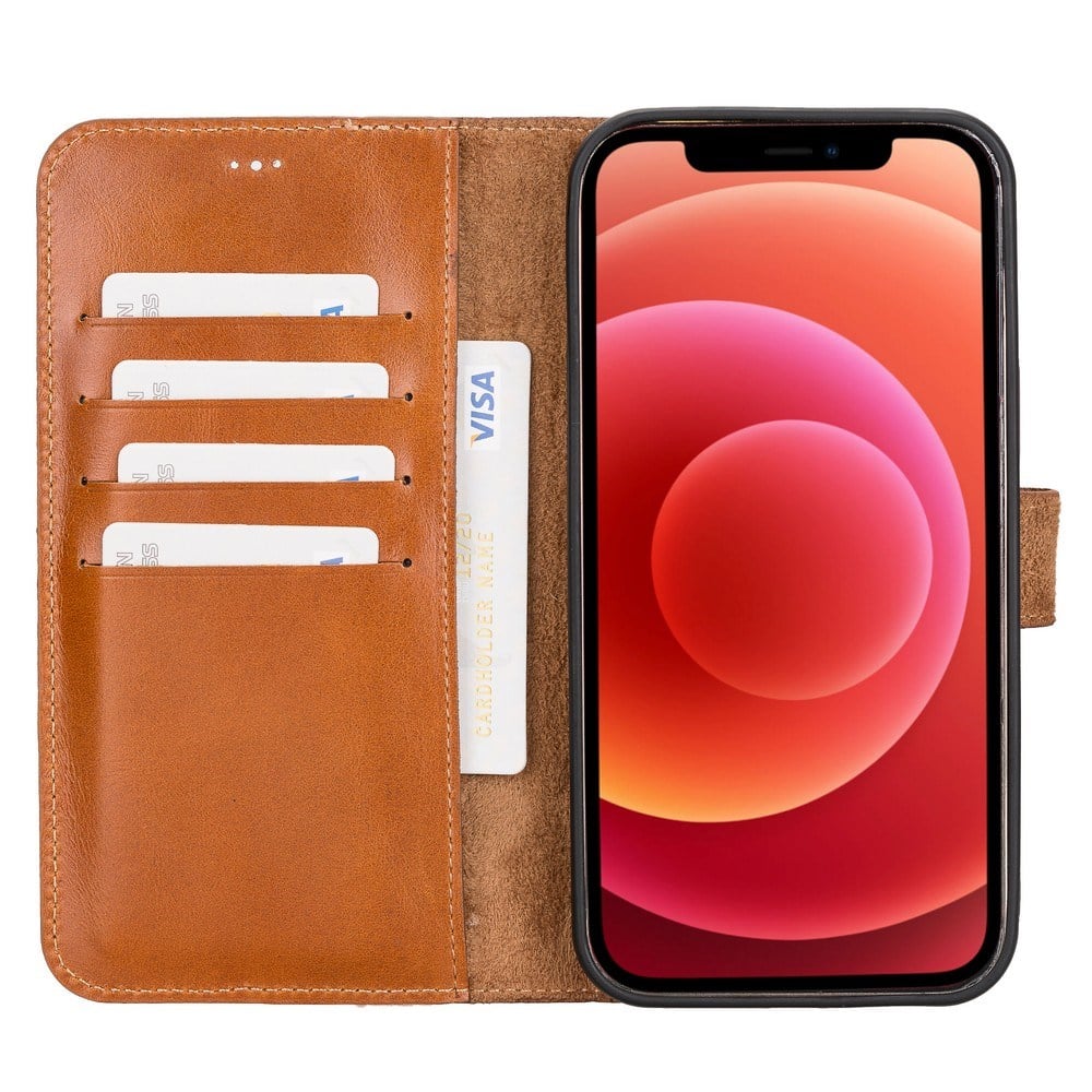 Cep Telefonu Aksesuarları Apple iPhone 12 Pro Max Uyumlu Deri Cüzdanlı Kılıf RST2EF Taba Satın Al