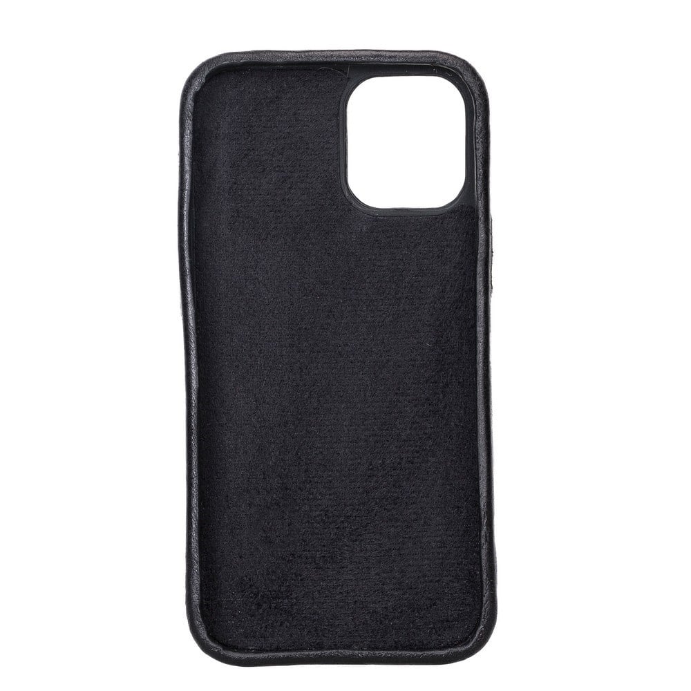 Cep Telefonu Aksesuarları Apple iPhone 12 mini Uyumlu Deri Arka Kapak ROCK RST1 Siyah Satın Al