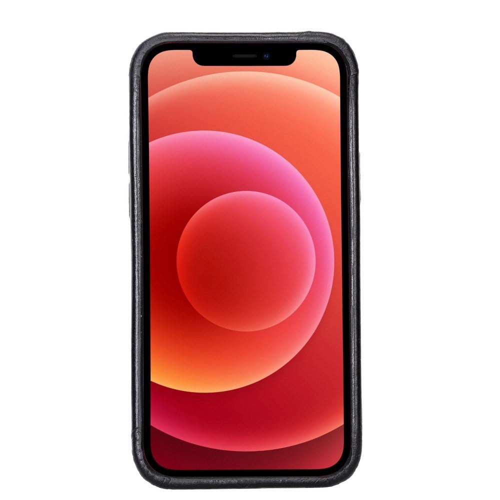 Cep Telefonu Aksesuarları Apple iPhone 12 Uyumlu Deri Arka Kapak ROCK RST1 Siyah Satın Al