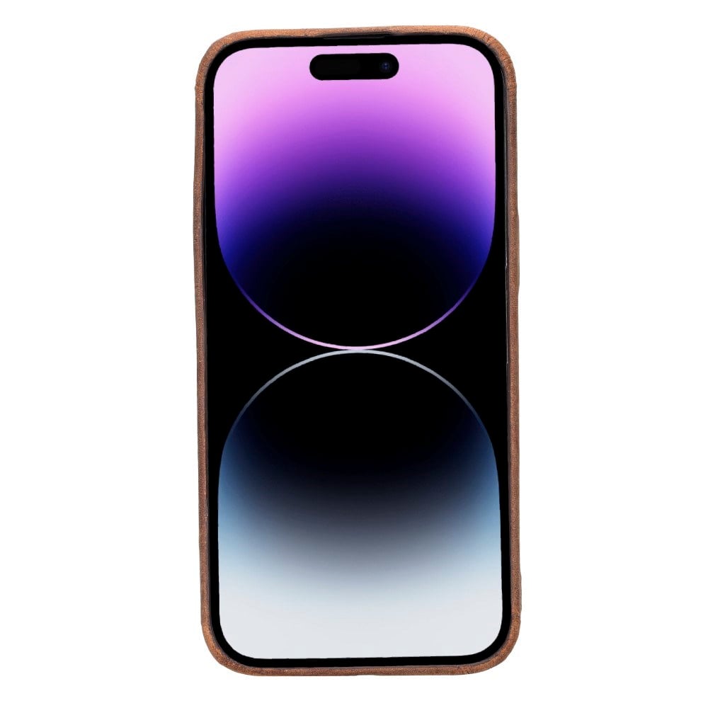Cep Telefonu Aksesuarları Apple iPhone 14 Pro Max Uyumlu Deri Arka Kapak ROCK G2 Satın Al