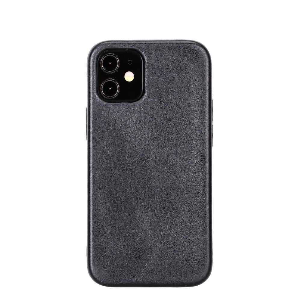 Cep Telefonu Aksesuarları Apple iPhone 12 mini Uyumlu Deri Arka Kapak ROCK RST1 Siyah Satın Al