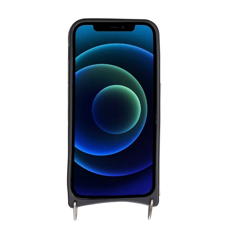 Cep Telefonu Aksesuarları Apple iPhone 12 Mini Uyumlu Deri Askılı Kılıf UFW ERC3 Bej Satın Al