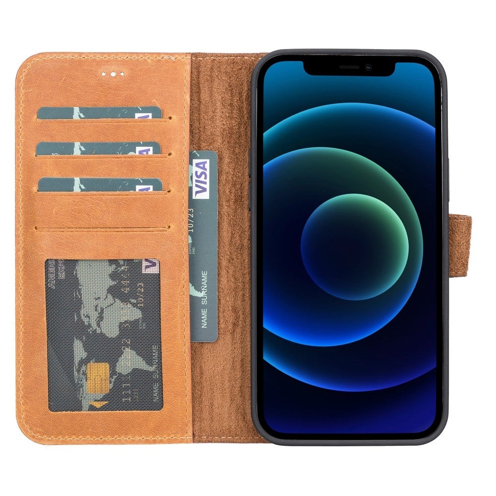 Cep Telefonu Aksesuarları Apple iPhone 13 Pro Uyumlu Deri Cüzdanlı Kılıf MWWN G19 Satın Al