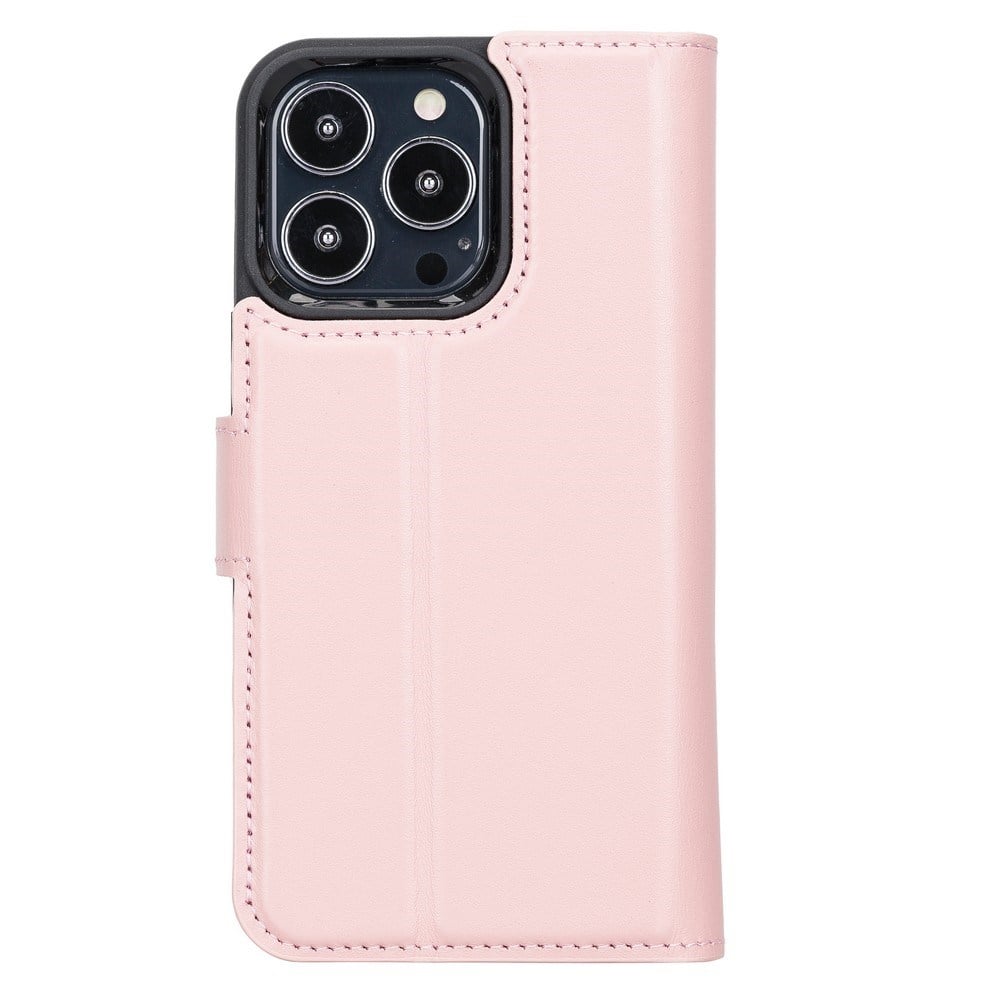 Cep Telefonu Aksesuarları Apple iPhone 13 Pro Uyumlu Deri Cüzdanlı Kılıf NU2 Pembe Satın Al