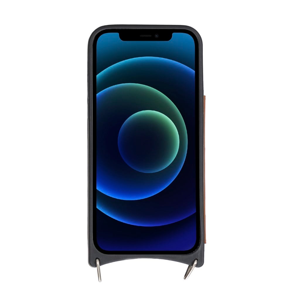 Cep Telefonu Aksesuarları Apple iPhone 12 Pro Uyumlu Deri Askılı Kılıf UFW RST2EF Taba Satın Al