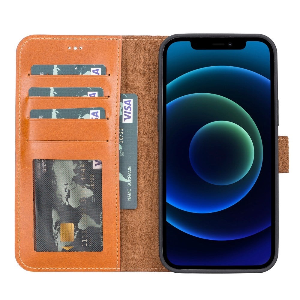Cep Telefonu Aksesuarları Apple iPhone 13 Pro Max Uyumlu Deri Cüzdanlı Kılıf RST2EF Taba Satın Al