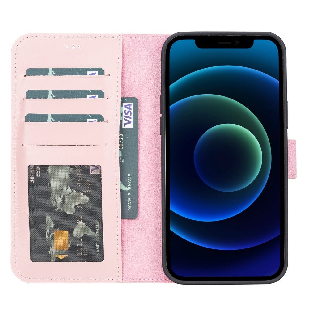 Cep Telefonu Aksesuarları Apple iPhone 13 Pro Max Uyumlu Deri Cüzdanlı Kılıf G2 Kahverengi Satın Al