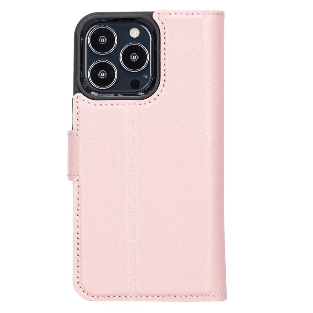 Cep Telefonu Aksesuarları Apple iPhone 13 Pro Uyumlu Deri Cüzdanlı Kılıf NU2 Pembe Satın Al
