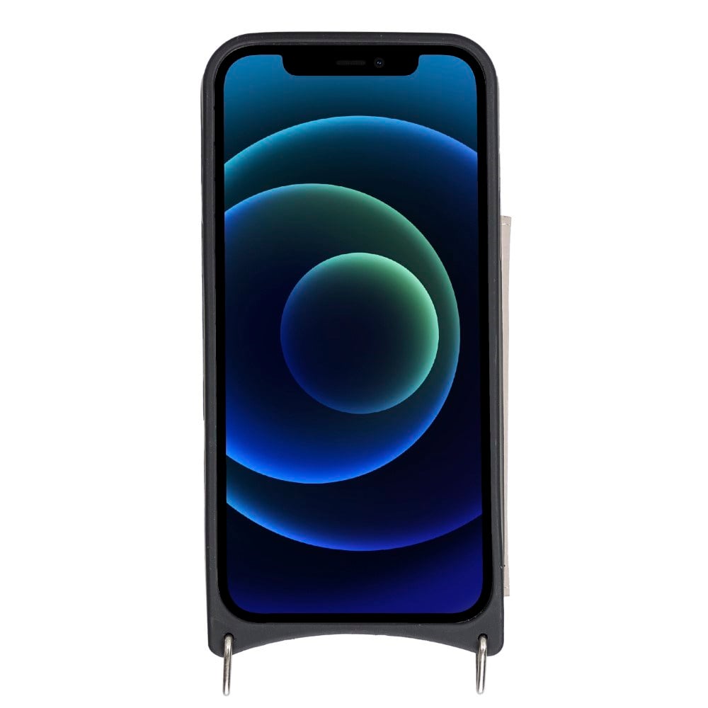 Cep Telefonu Aksesuarları Apple iPhone 12 Pro Uyumlu Deri Askılı Kılıf UFW ERC3 Bej Satın Al