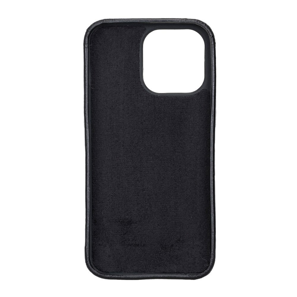 Cep Telefonu Aksesuarları Apple iPhone 13 Pro Uyumlu Deri Arka Kapak ROCK RST1 Siyah Satın Al