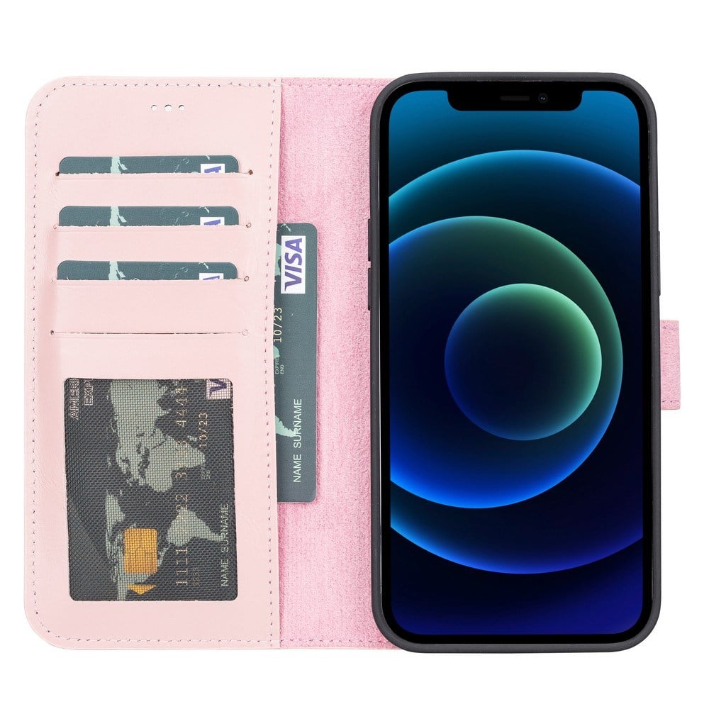 Cep Telefonu Aksesuarları Apple iPhone 13 Pro Max Uyumlu Deri Cüzdanlı Kılıf G2 Kahverengi Satın Al