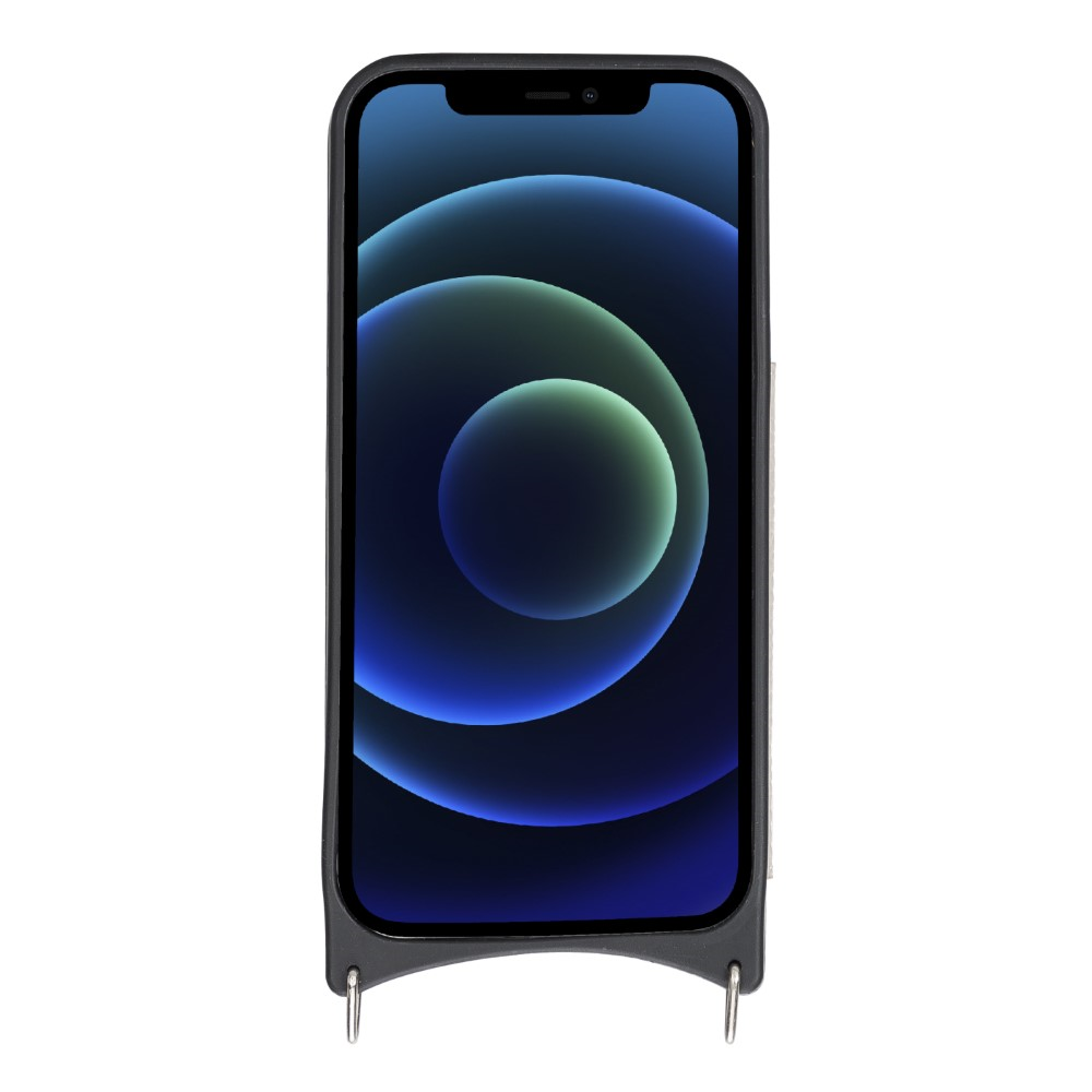 Cep Telefonu Aksesuarları Apple iPhone 12 Pro Max Uyumlu Deri Askılı Kılıf UFW ERC3 Bej Satın Al