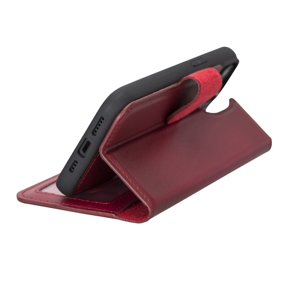 Cep Telefonu Aksesuarları Apple iPhone 14 Uyumlu Deri Cüzdanlı Kılıf MWWN V4EF Kırmızı Satın Al