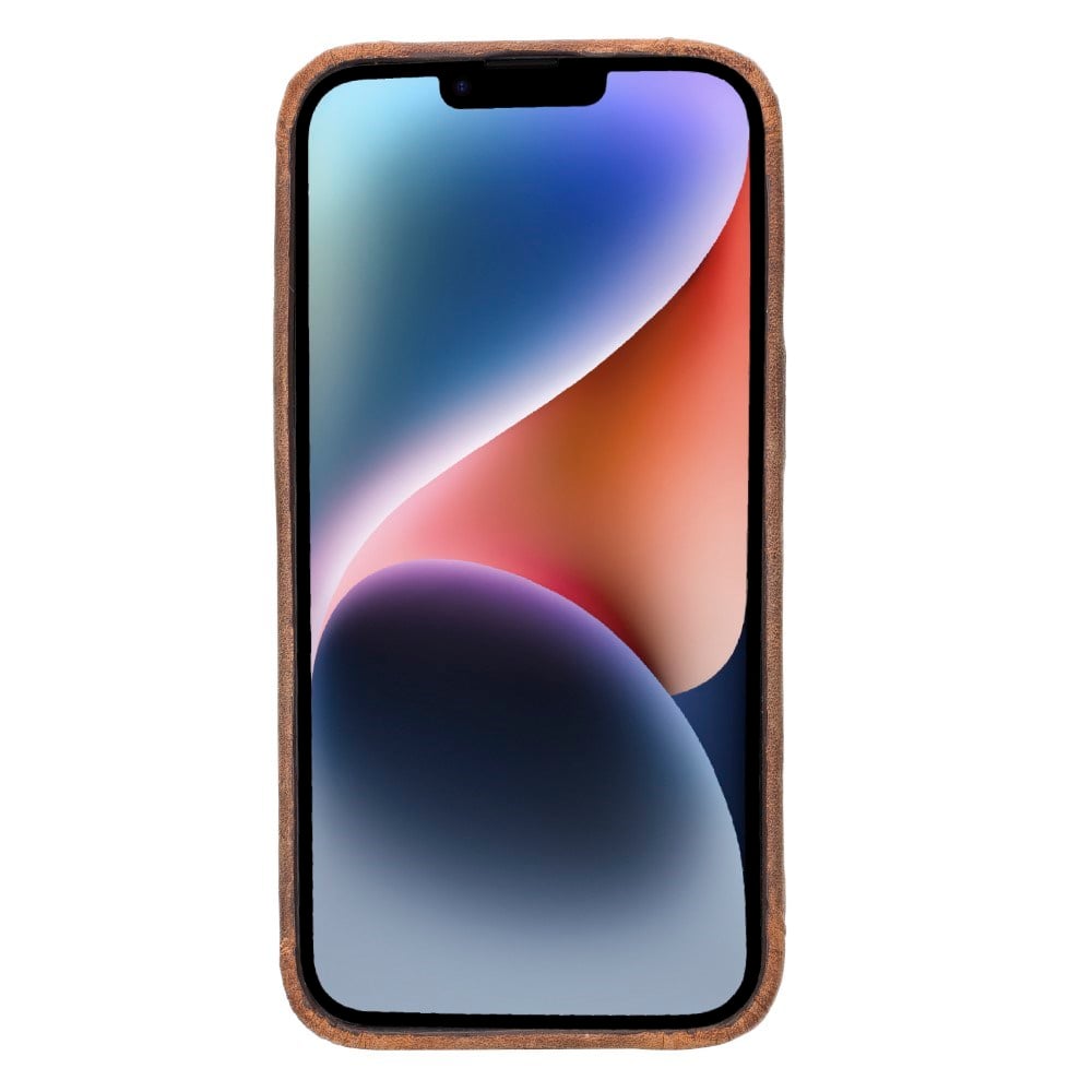 Cep Telefonu Aksesuarları Apple iPhone 14 Uyumlu Deri Arka Kapak ROCK G2 Satın Al