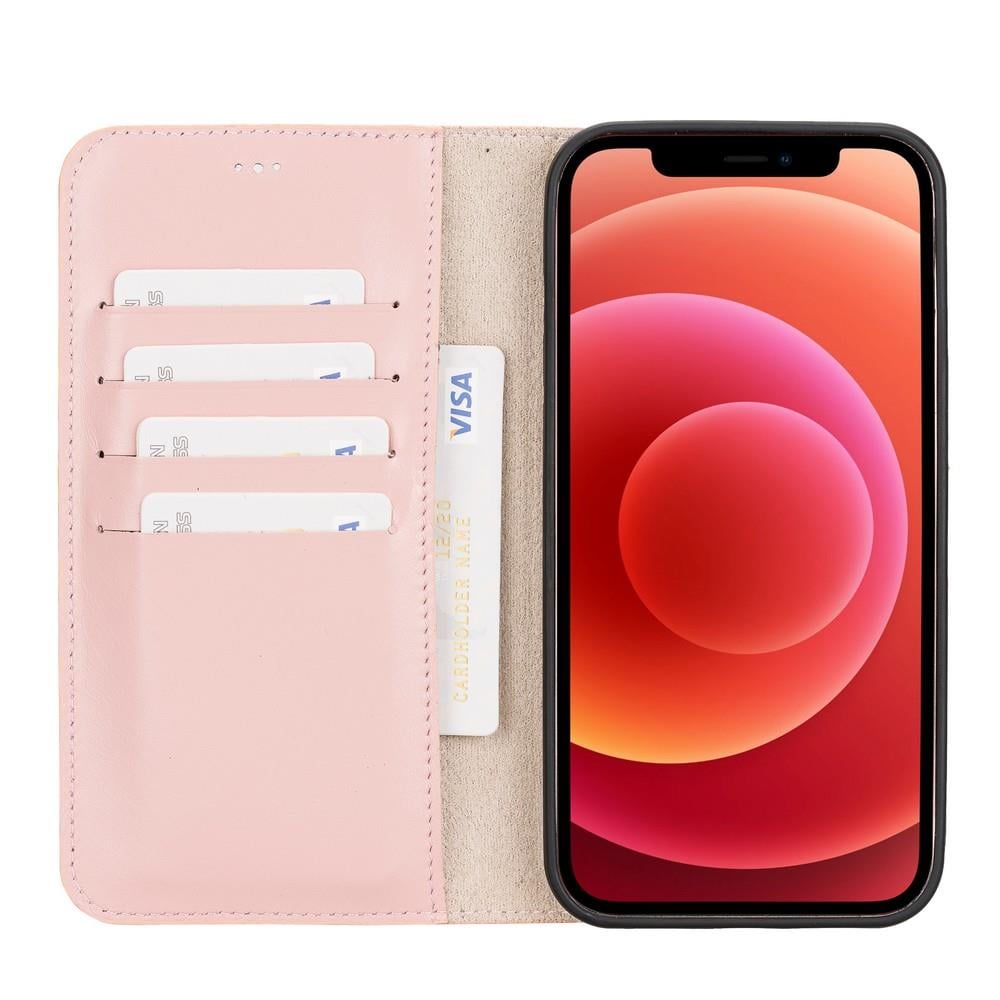Cep Telefonu Aksesuarları Apple iPhone 12 Pro Max Uyumlu Deri Cüzdanlı Kılıf NU2 Pembe Satın Al