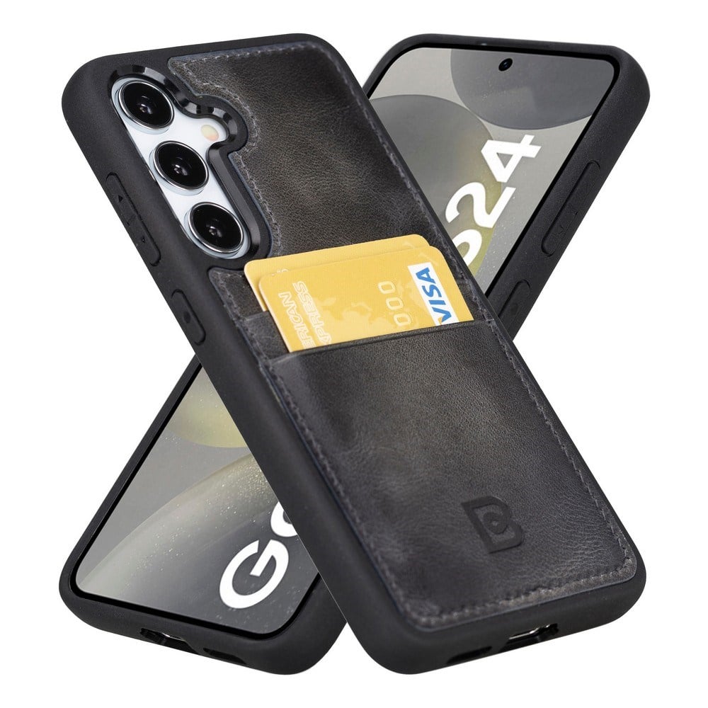 Cep Telefonu Aksesuarları Bouletta Samsung Galaxy S24 Plus Uyumlu Deri Arka Kapak FXCP TN18E Satın Al