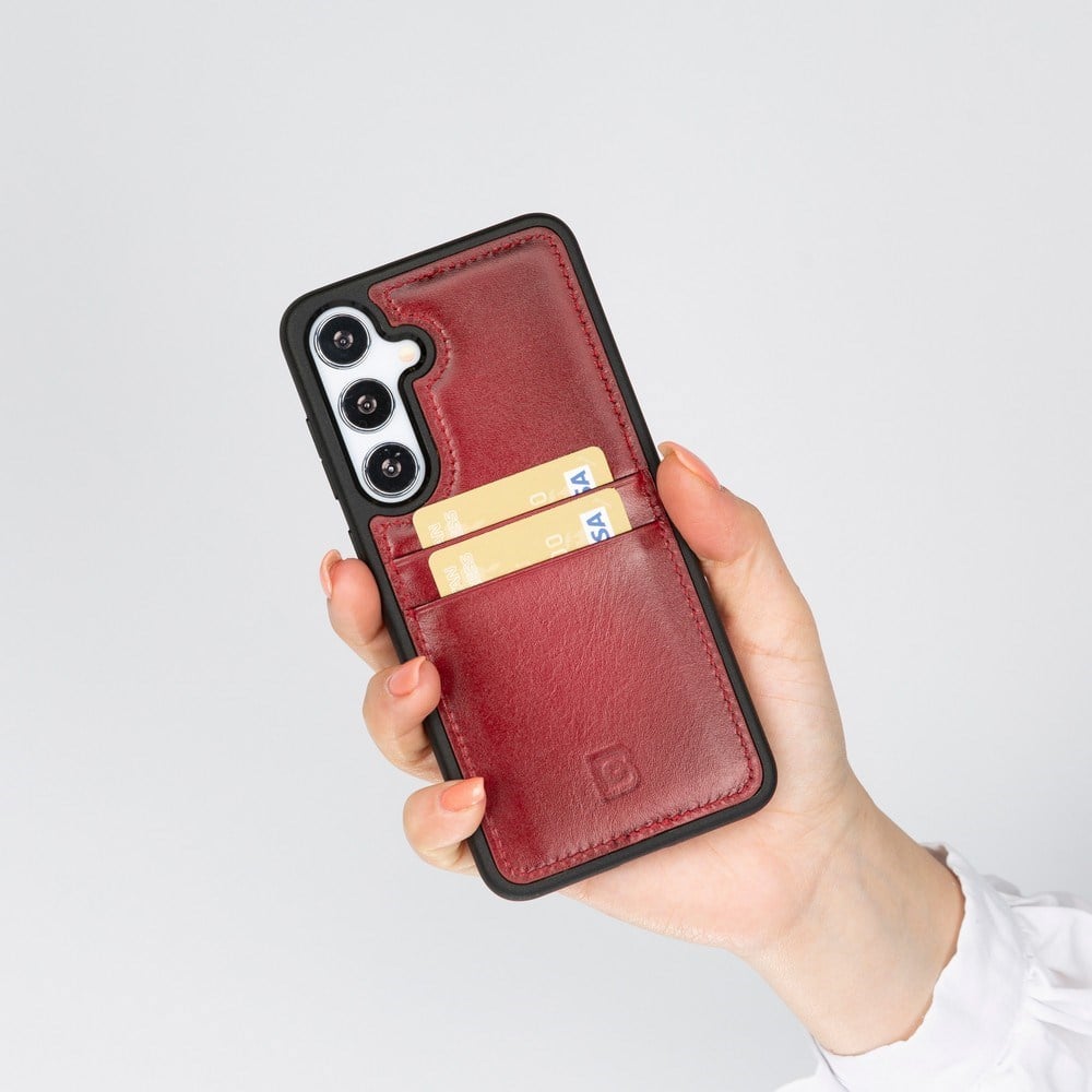 Cep Telefonu Aksesuarları Bouletta Samsung Galaxy S24 Plus Uyumlu Deri Arka Kapak FXCP V4EF Satın Al