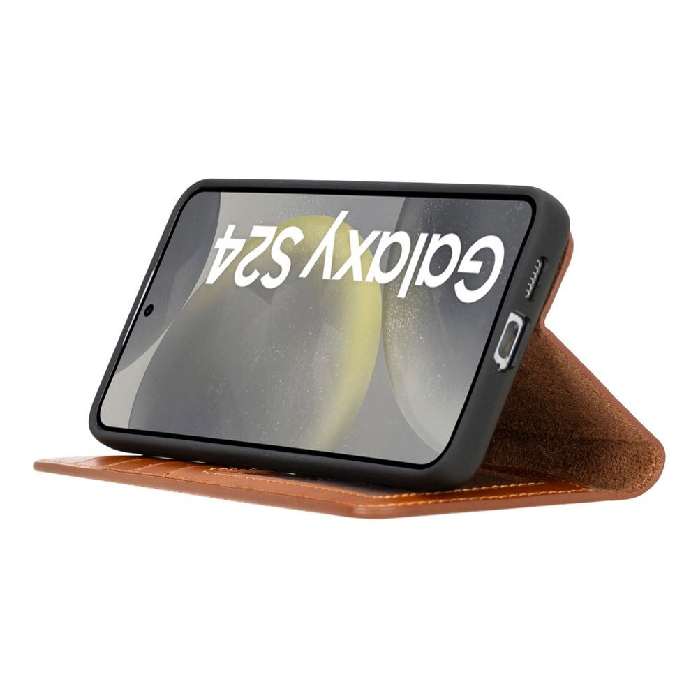 Cep Telefonu Aksesuarları Bouletta Samsung Galaxy S24 Plus Uyumlu Deri Cüzdanlı Kılıf RST2 Satın Al