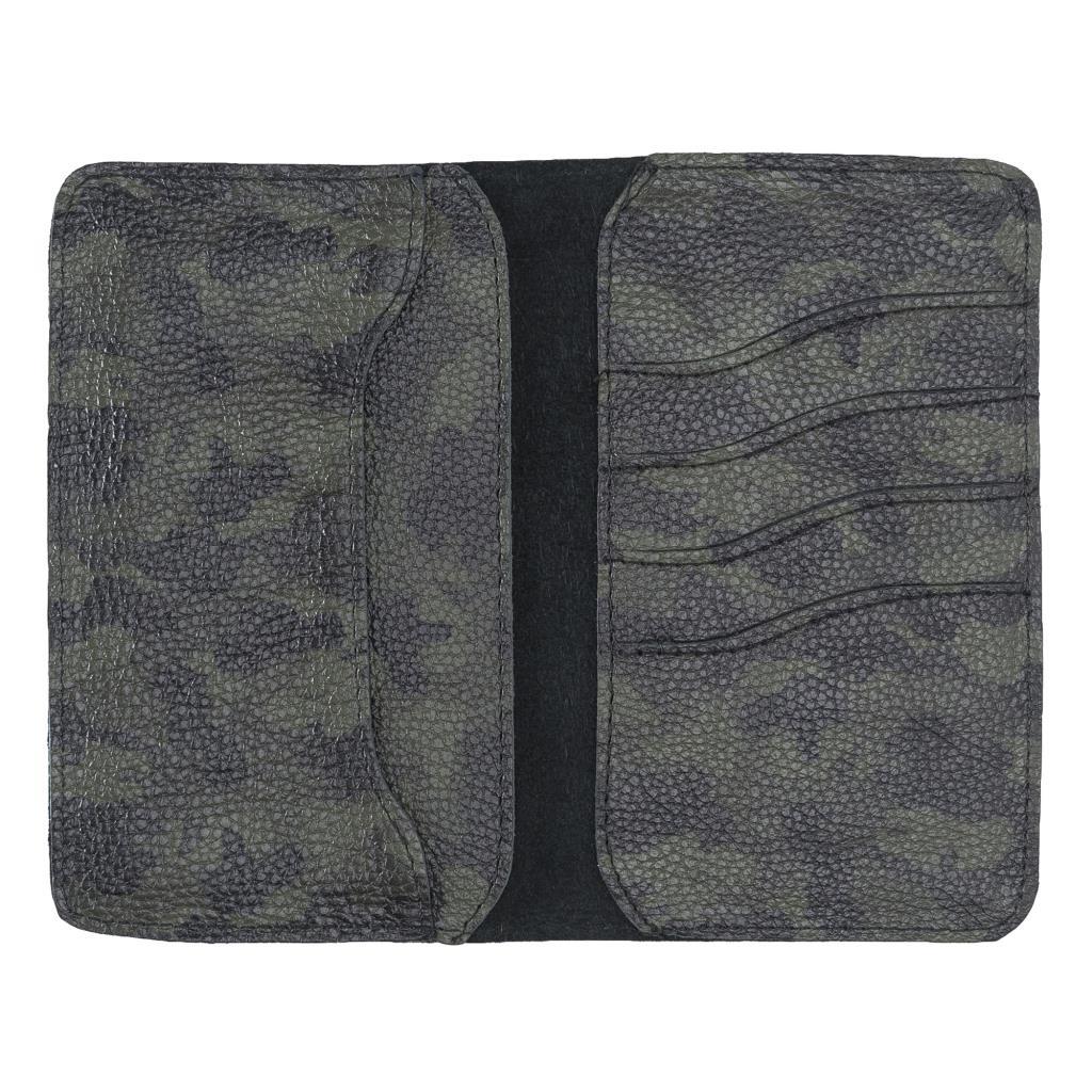 Cep Telefonu Aksesuarları Leony 6.1 inch Uyumlu Deri Kartlıklı Kılıf Kamuflaj Yeşil Satın Al