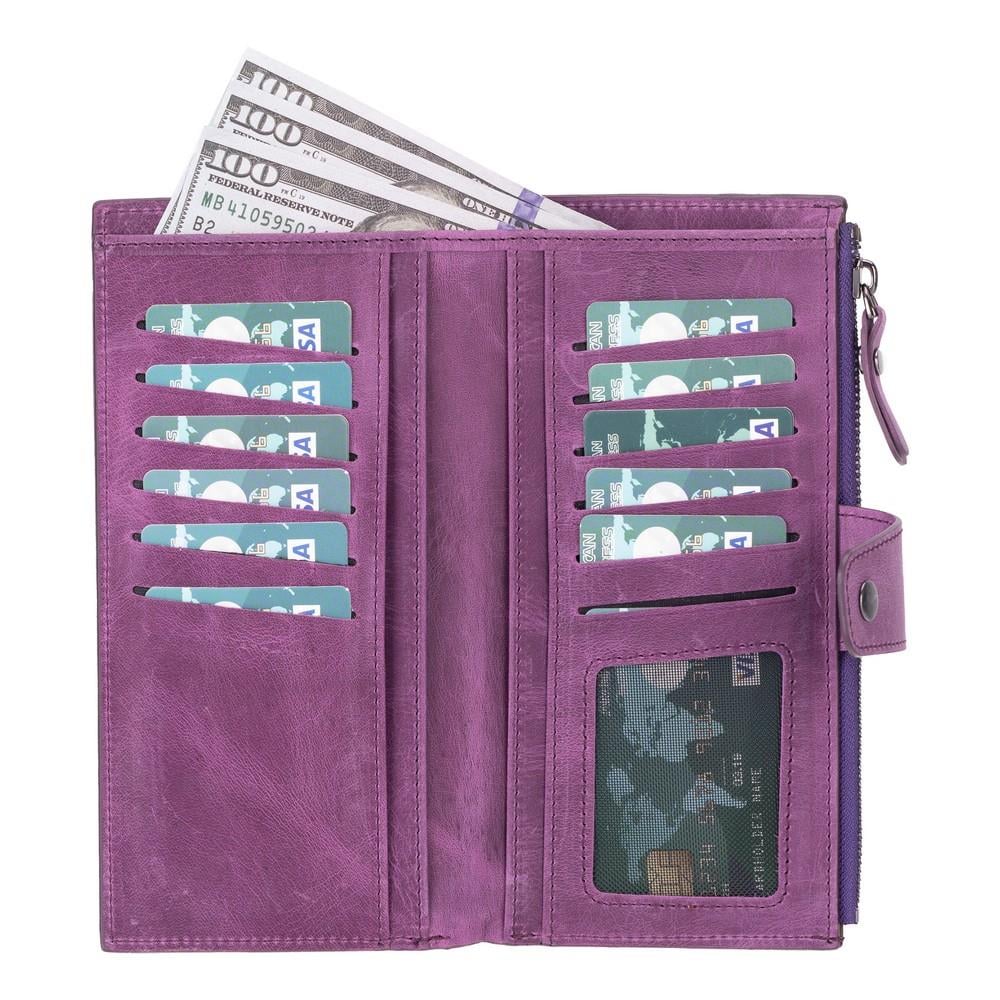 Cep Telefonu Aksesuarları Lozan Hanger 6.5 inch Uyumlu Deri Kartlıklı Kılıf Antik Mor Satın Al