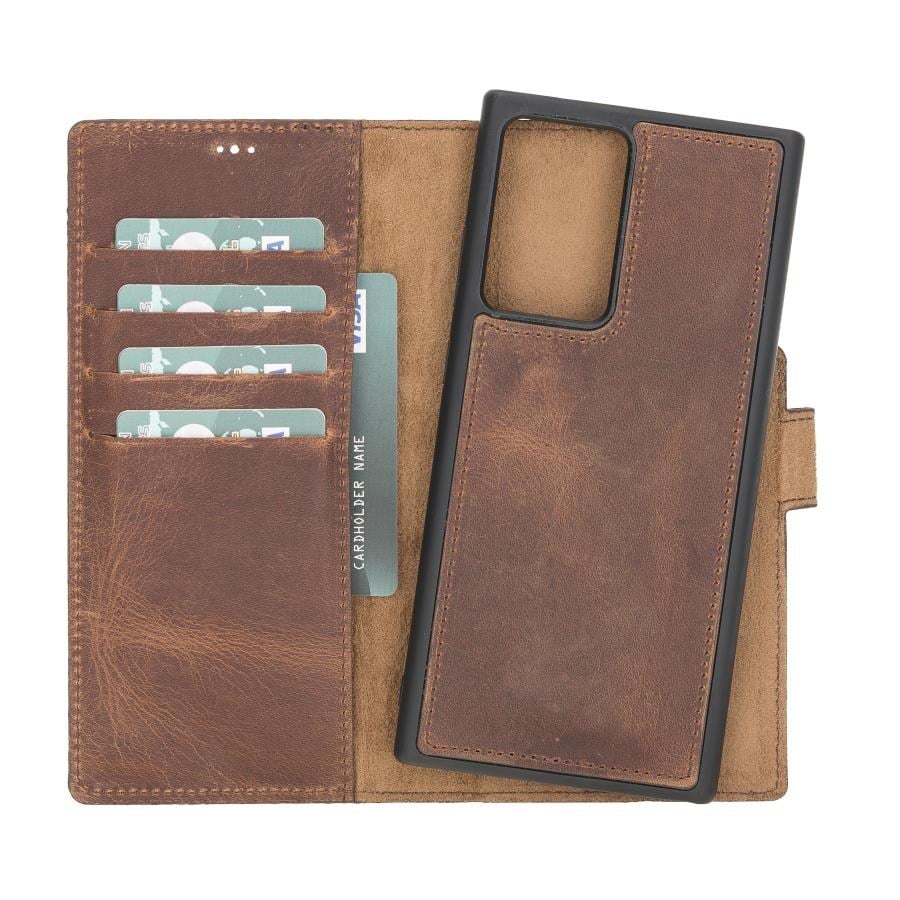 Cep Telefonu Aksesuarları Samsung Galaxy Note 20 Ultra Uyumlu Deri Cüzdanlı Kılıf G2 Kahve Satın Al
