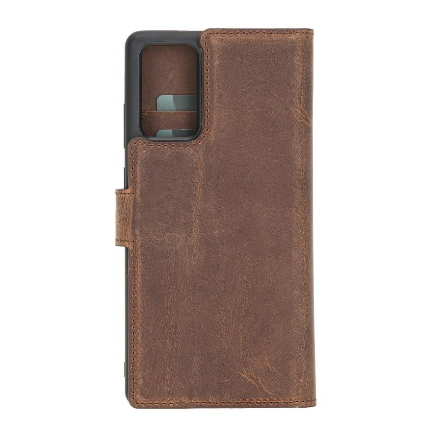 Cep Telefonu Aksesuarları Samsung Galaxy Note 20 Uyumlu Deri Cüzdanlı Kılıf G2 Kahve Satın Al