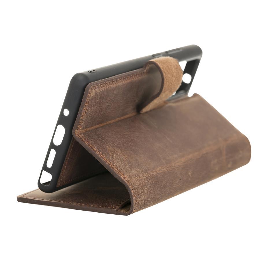 Cep Telefonu Aksesuarları Samsung Galaxy Note 20 Uyumlu Deri Cüzdanlı Kılıf G2 Kahve Satın Al