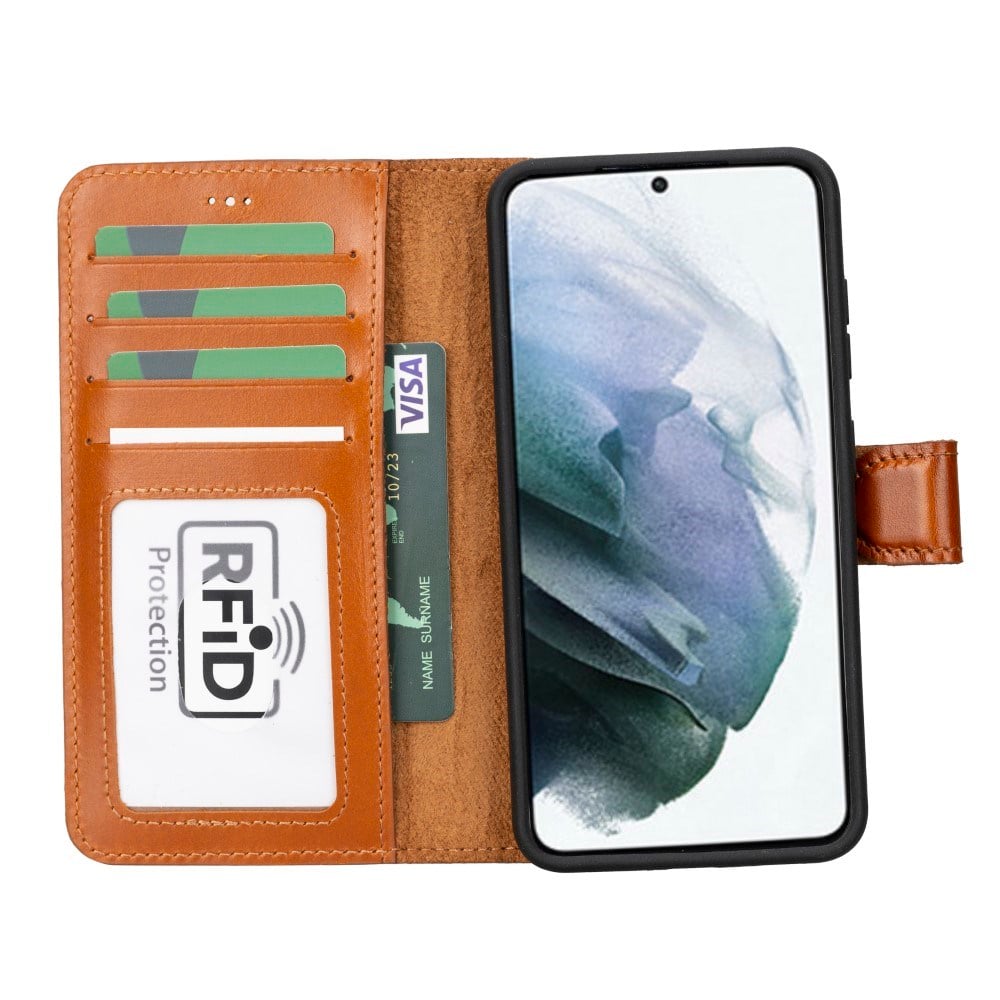 Cep Telefonu Aksesuarları Samsung Galaxy S23 Uyumlu Deri Cüzdanlı Kılıf RST2EF Taba Satın Al